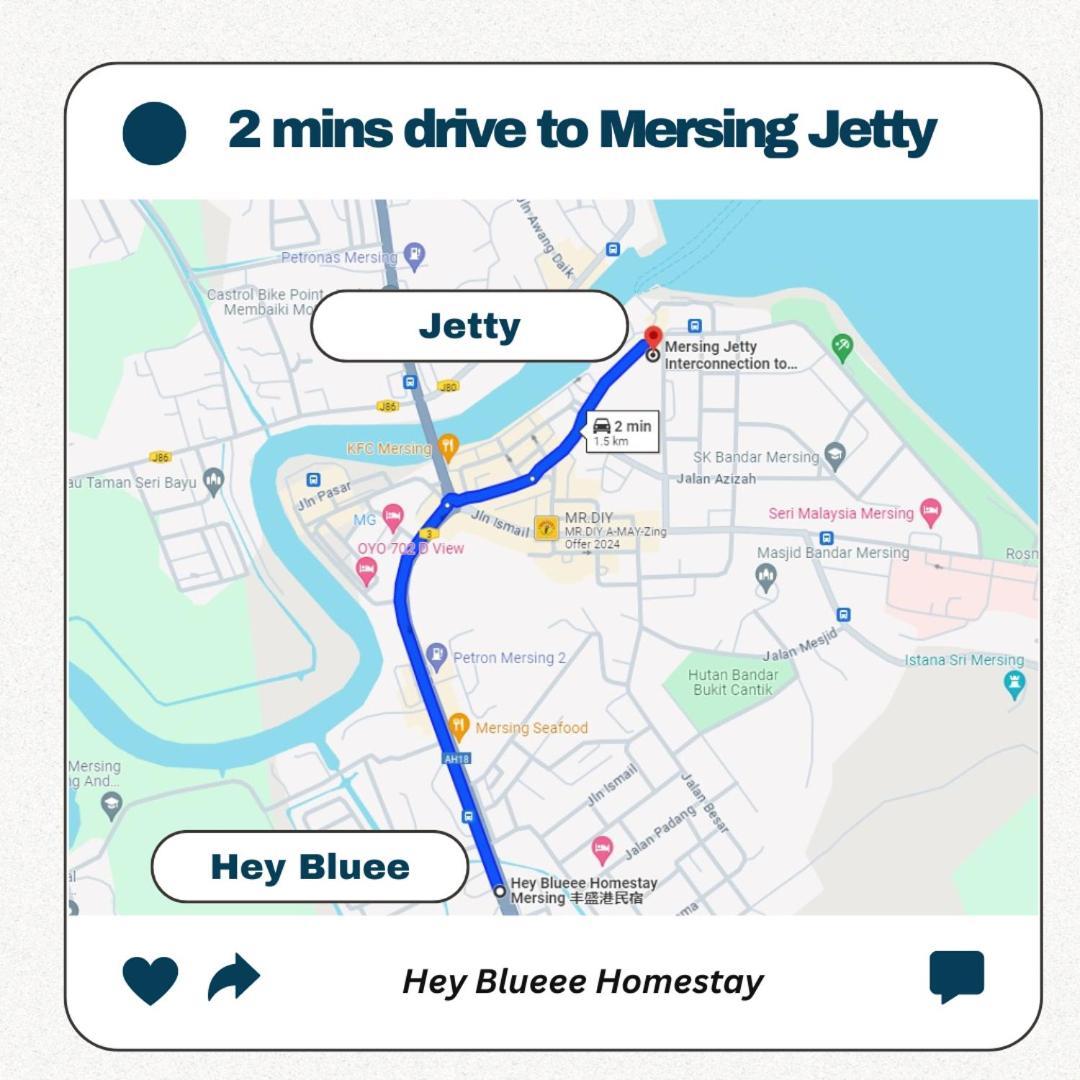 Hey Blueee ~ 5Mins Jetty/Netflix/Games/Youtube Mersing Exterior photo